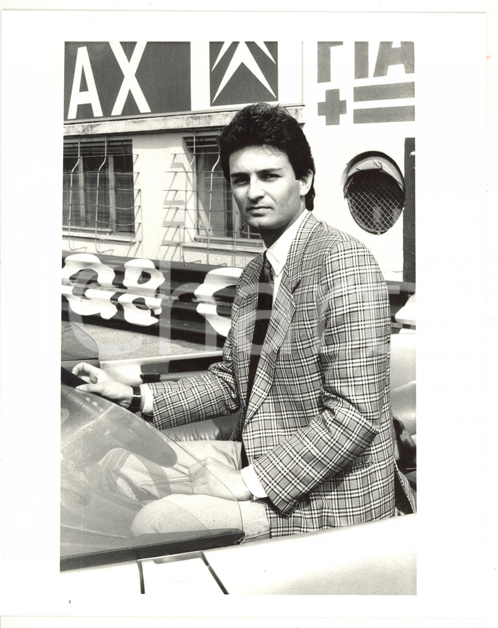 1986 ITALDESIGN Fabrizio GIUGIARO al volante della MACHIMOTO *Foto 20x25 cm