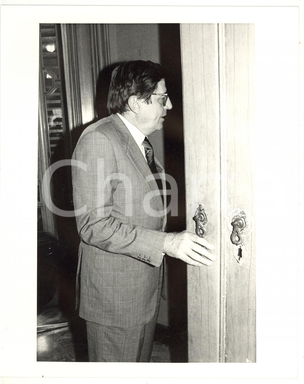 1985 ca POLITICA - DC Ritratto on. Vincenzo SCOTTI (9) *Foto VINTAGE 20x25 cm