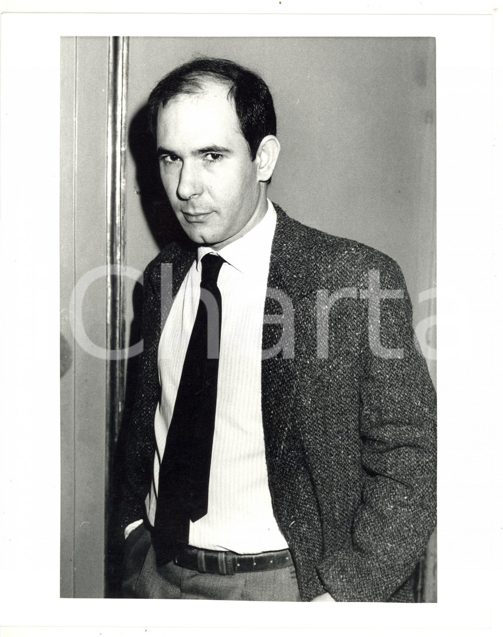 1985 ca COSTUME Ritratto di Roberto CASALINI *Foto VINTAGE 20x25 cm