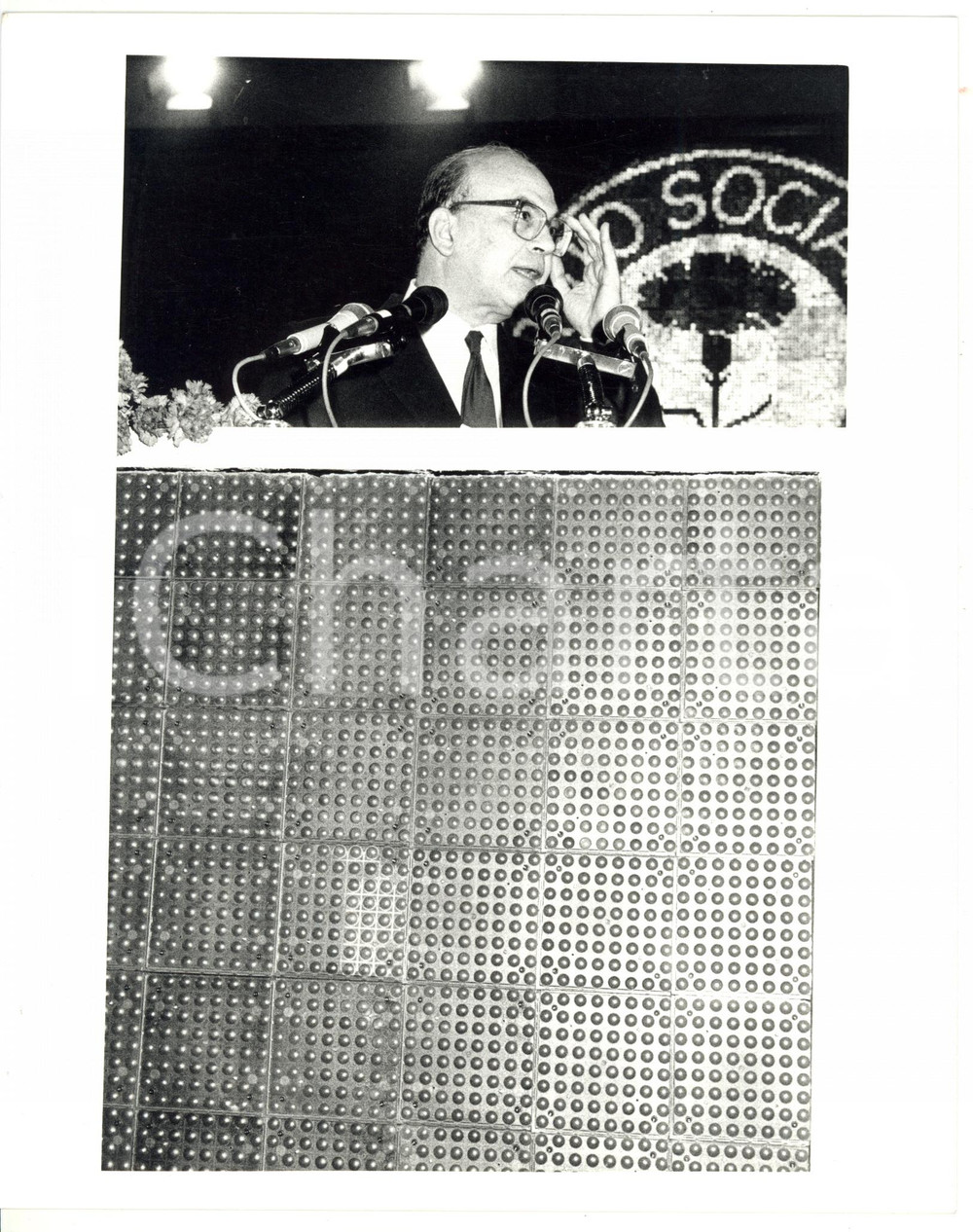 1987 RIMINI 44° Congresso PSI - Discorso di Bettino CRAXI *Foto 20x25 cm