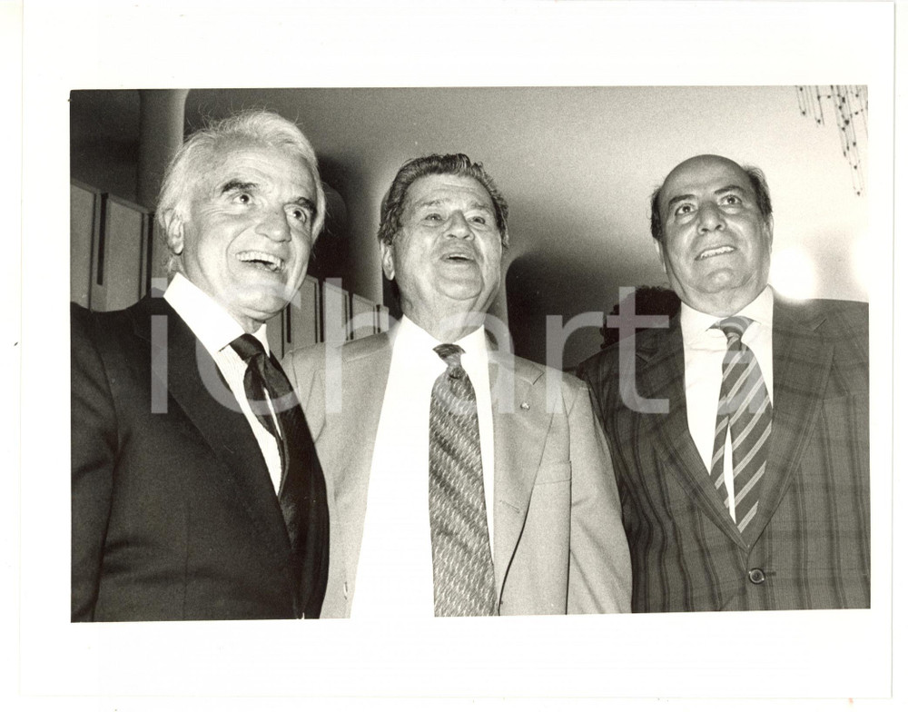 1985 ca POLITICA ITALIA Maxwell M. RABB - Jack VALENTI - Carmine CIANFARANI 