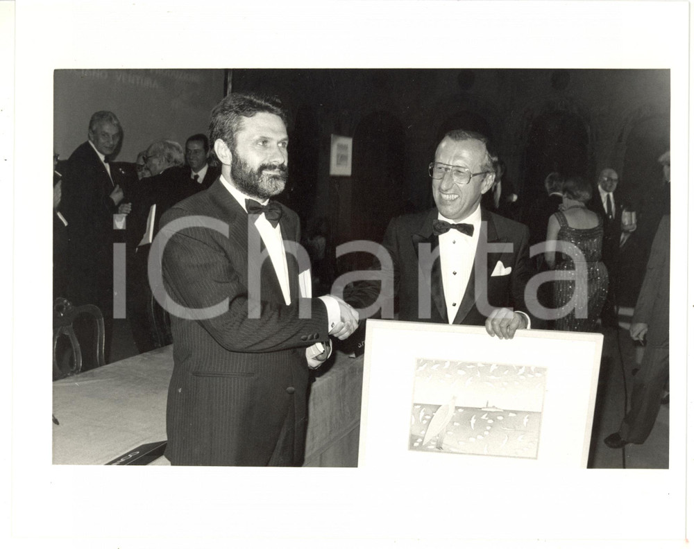1987 PREMIO CAMPIELLO Il vincitore Raffaele NIGRO - Fotografia VINTAGE 25x20 cm