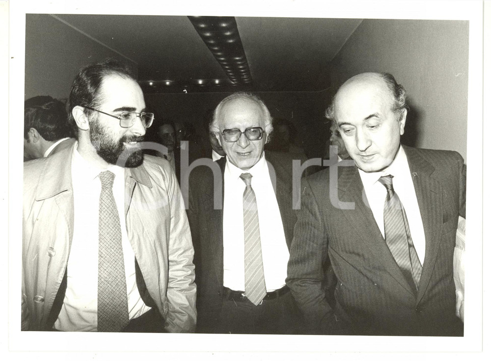 1985 ca MILANO - DC Ciriaco DE MITA - Antonio BALLARIN - DADDA *Foto 24x18 cm