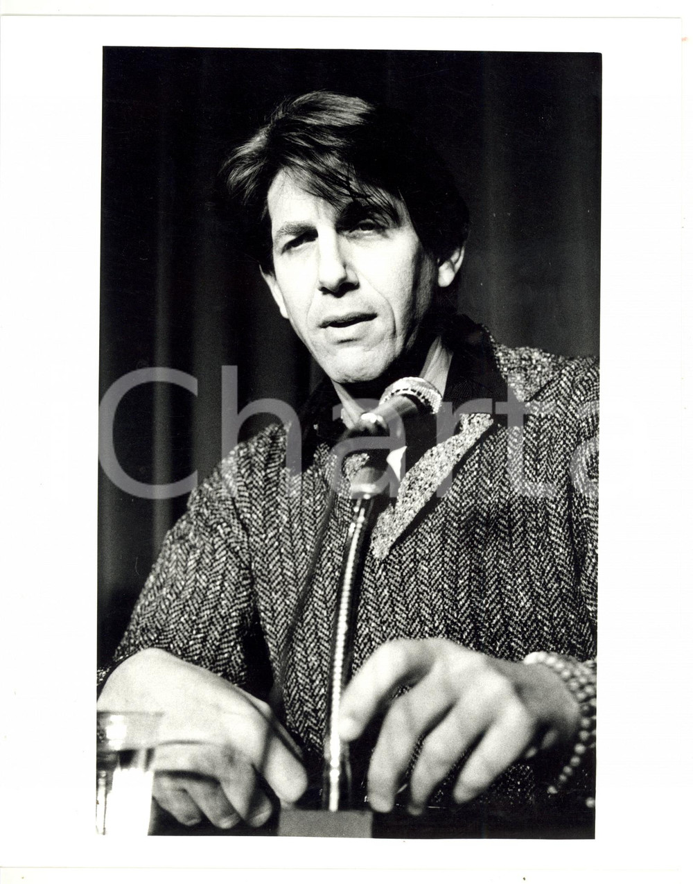 1987 FESTIVAL DI CANNES L'attore Peter COYOTE al tavolo degli oratori - Foto