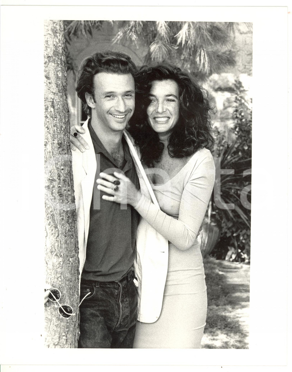 1989 CINEMA Marina SUMA abbraccia Silvio VANNUCCI *Foto VINTAGE 20x25 cm