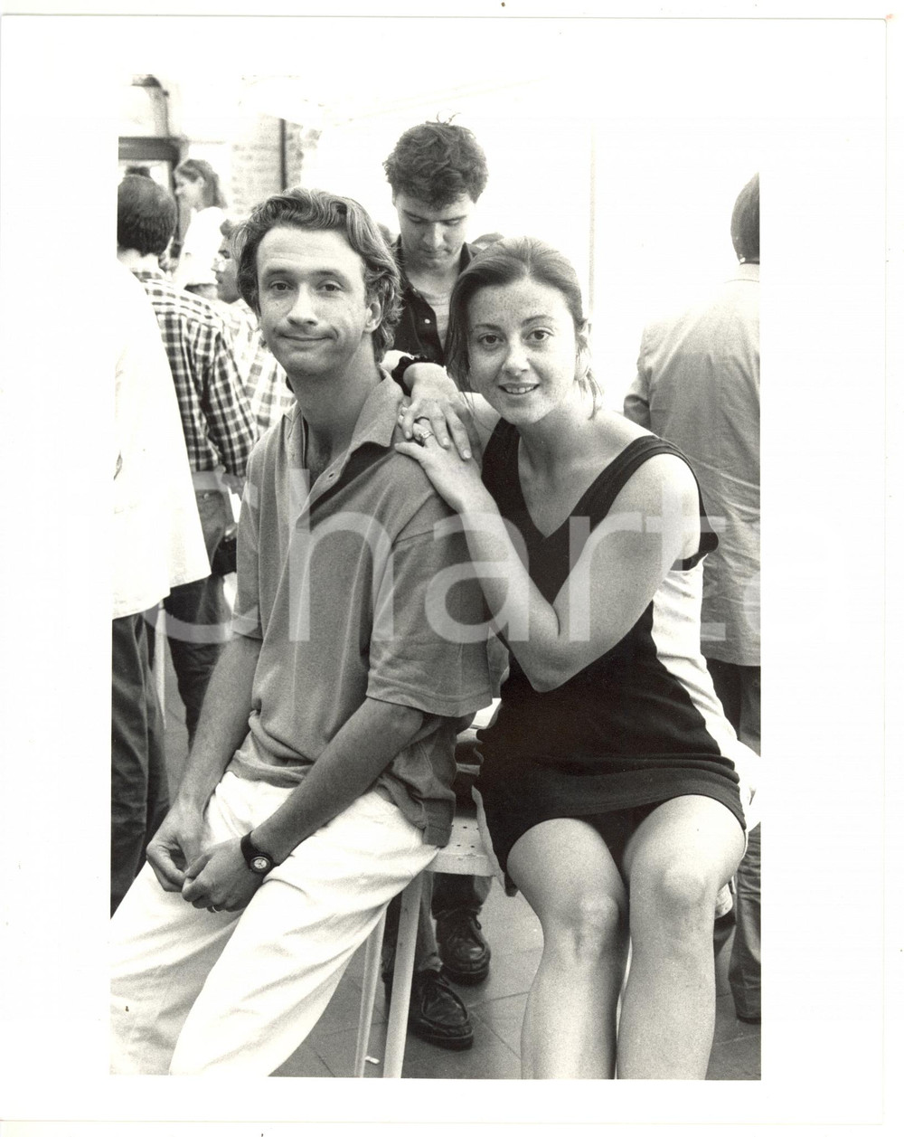 1984 CINEMA Silvio VANNUCCI con l'attrice Liliana ERITREI *Foto 20x25 cm
