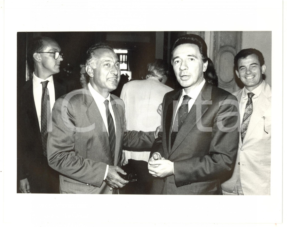 1990 ca POLITICA - DC Carlo FRACANZANI a colloquio con Giuseppe GARGANI *Foto