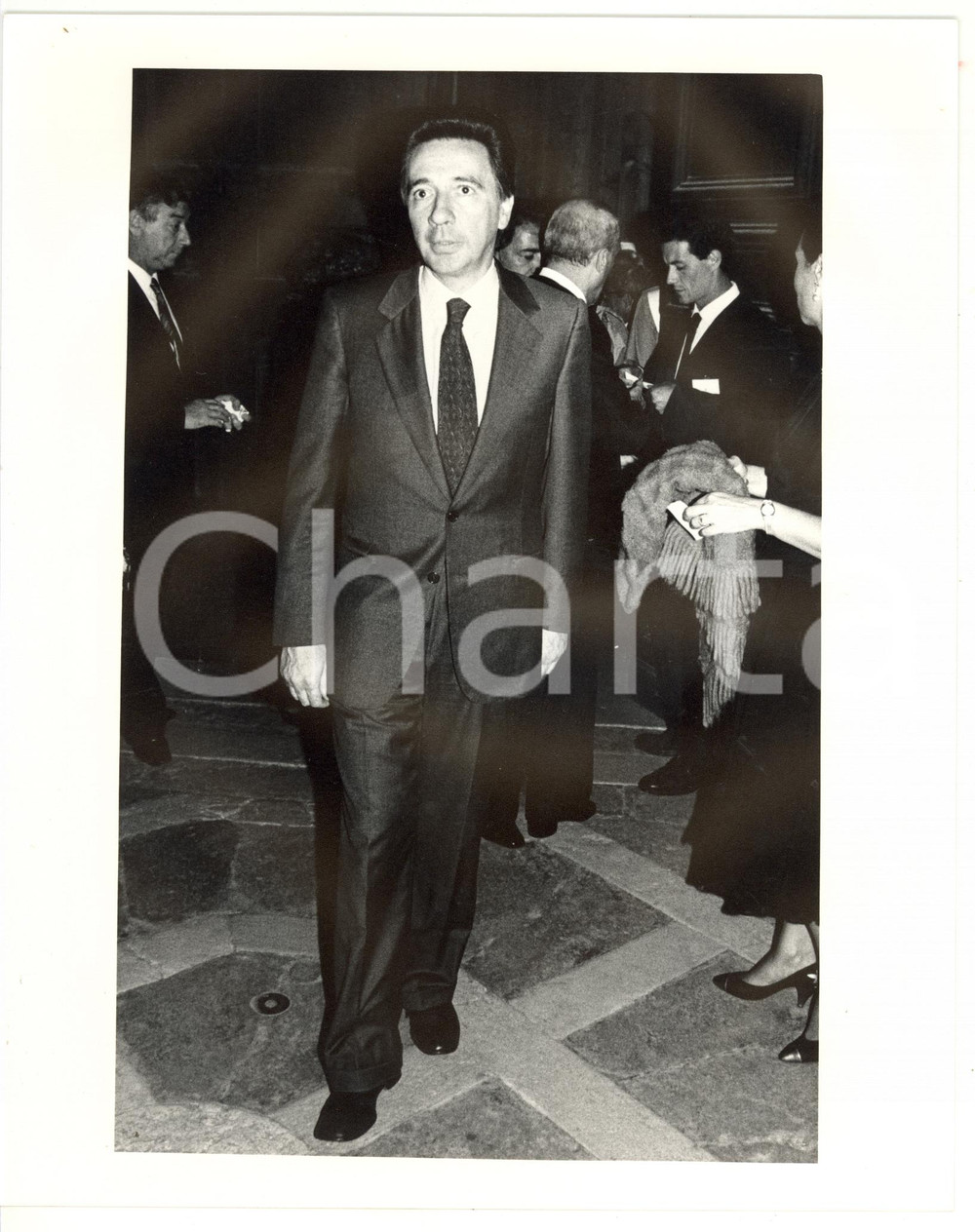 1990 ca POLITICA Convegno DC - Arrivo di Carlo FRACANZANI *Foto 20x25 cm