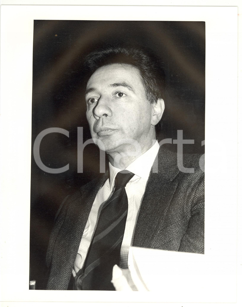 1990 ca POLITICA Convegno DC - Ritratto on. Carlo FRACANZANI *Foto 20x25 cm