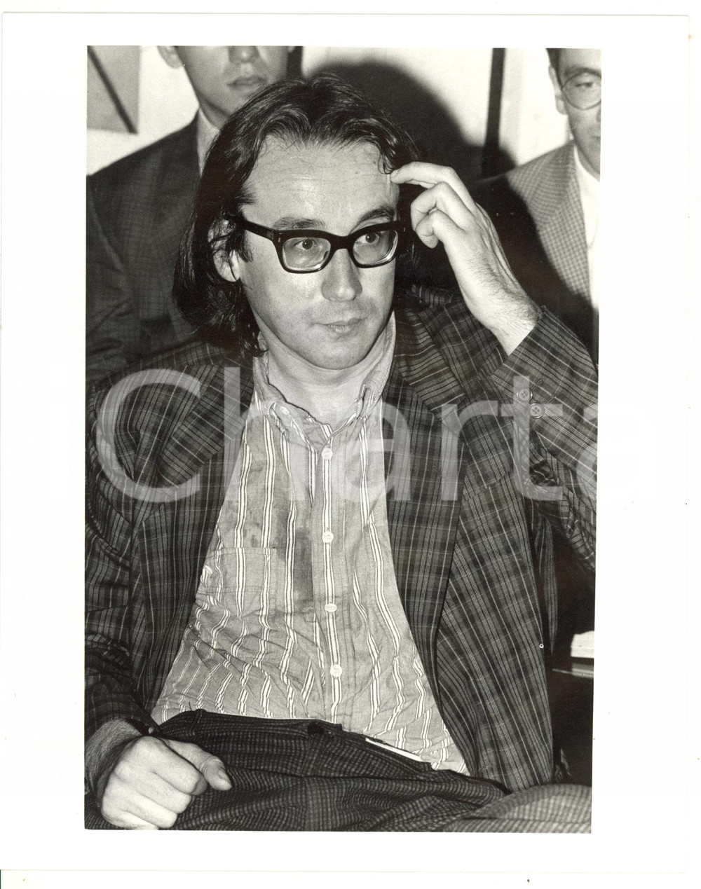 1985 ca MILANO Ritratto del professor Giulio GIORELLO *Foto 20x25 cm