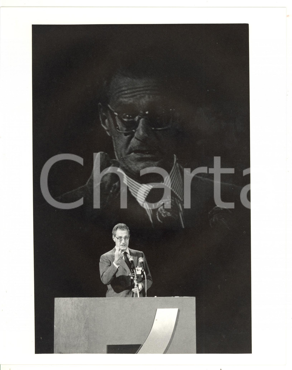 1987 CONFINDUSTRIA Cesare ROMITI al banco degli oratori *Foto ARTISTICA 20x25