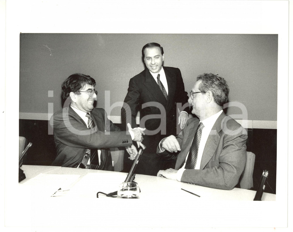 1988 MILANO CENTROMARCA Silvio BERLUSCONI - Cesare ROMITI - Vittorio MERLONI