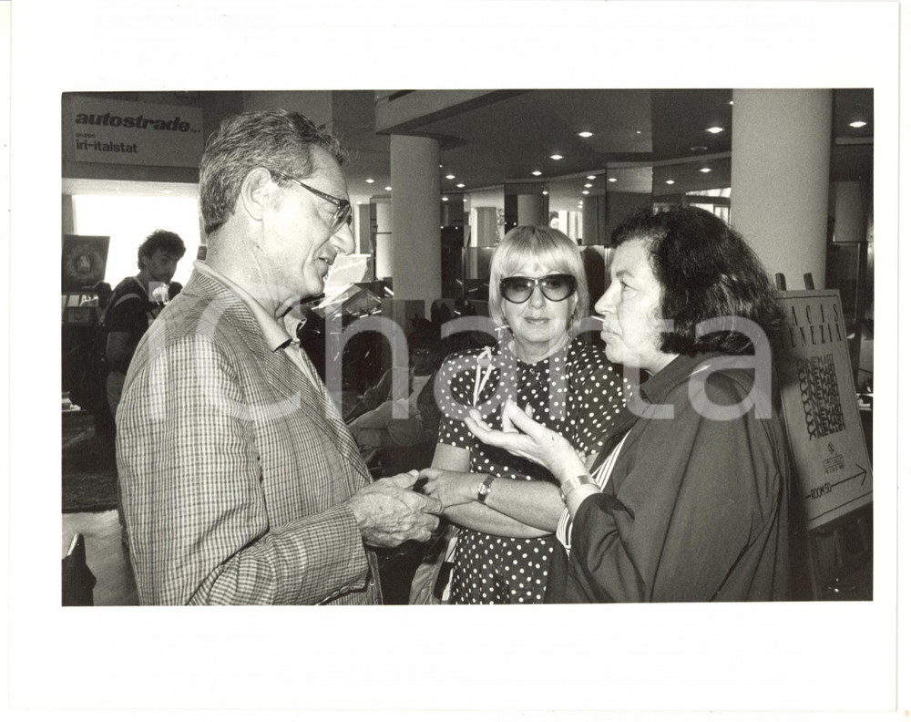 1987 VENEZIA Cesare ROMITI al termine di una conferenza *Foto 25x20 cm