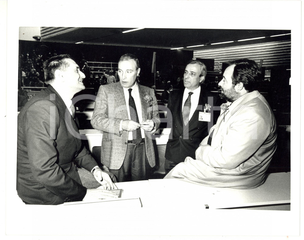 1987 RIMINI 44° Congresso PSI - Antonio PIZZINATO con Ottaviano DEL TURCO *Foto