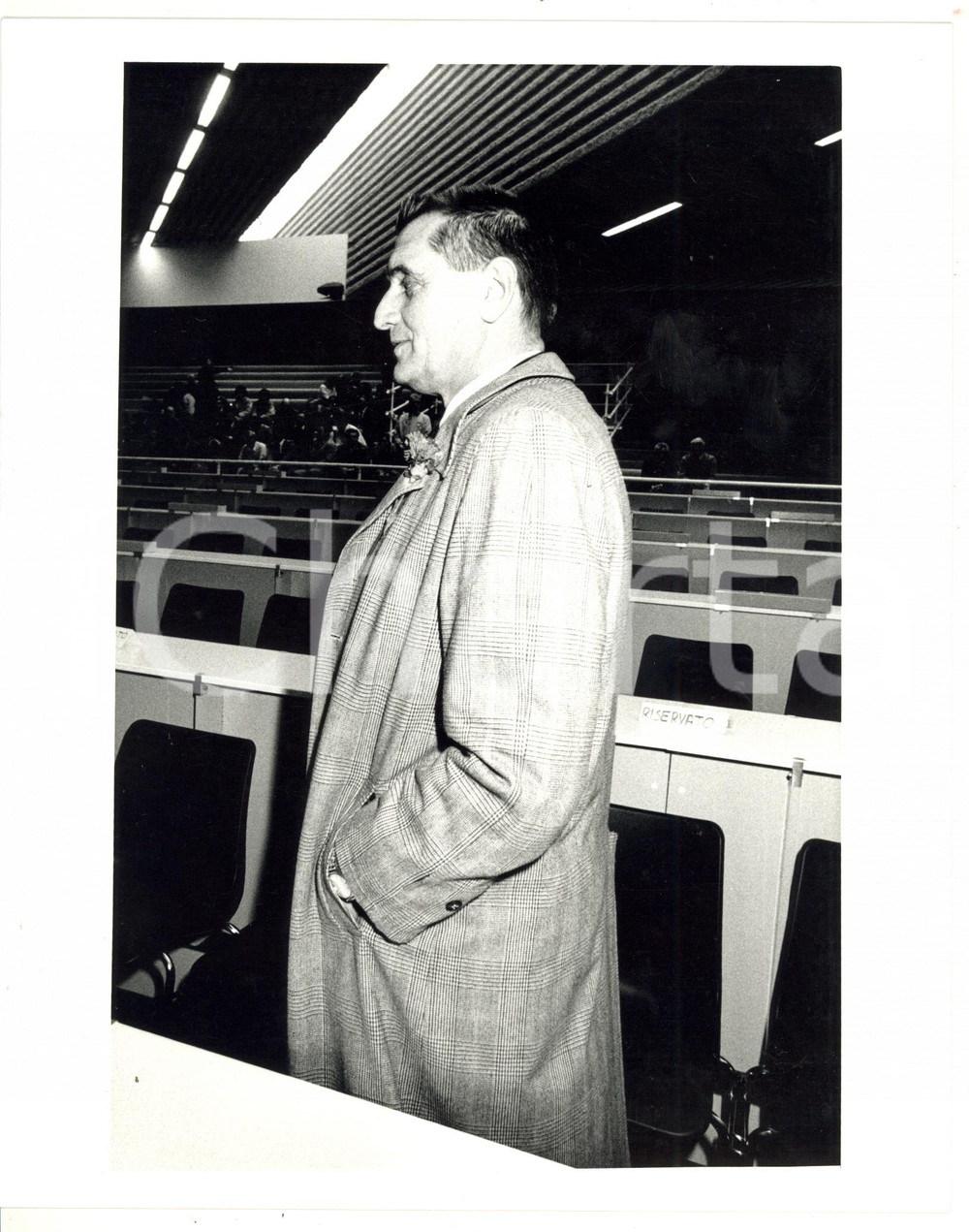 1987 RIMINI 44° Congresso PSI - Antonio PIZZINATO durante conferenza *Foto 20x25