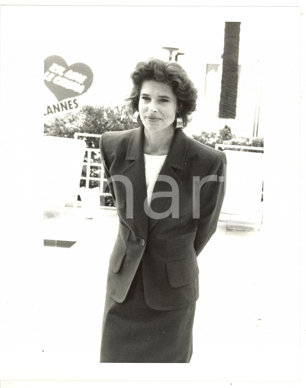 1987 FESTIVAL DI CANNES - CINEMA Ritratto dell'attrice Fanny ARDANT - Foto 20x25