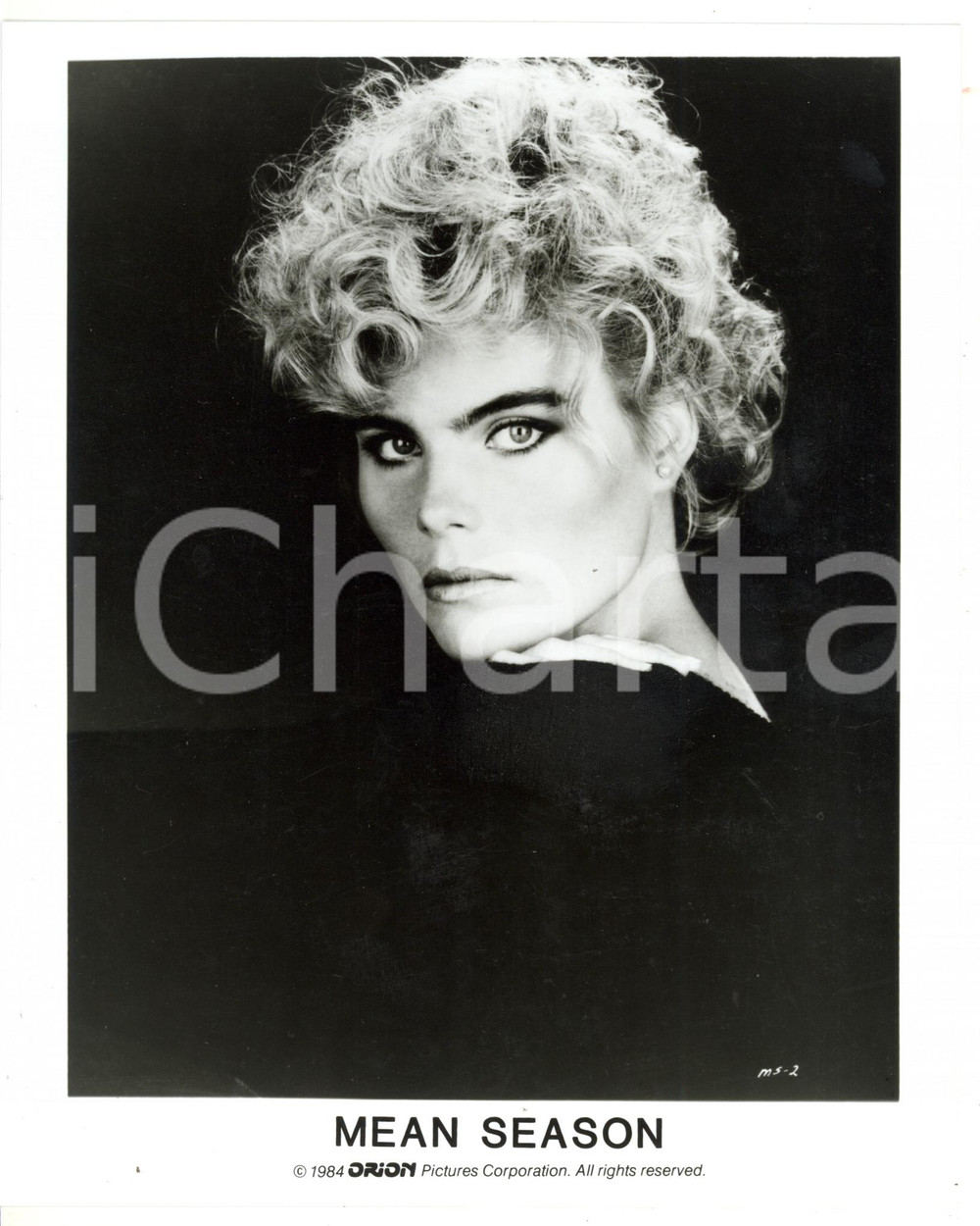 1984 CINEMA - THE MEAN SEASON Ritratto di Mariel HEMINGWAY Foto 20x25 cm Fotografia di agenzia. CONDIZIONI: GFORMATO: 20x25 cm  originale e autentica 1