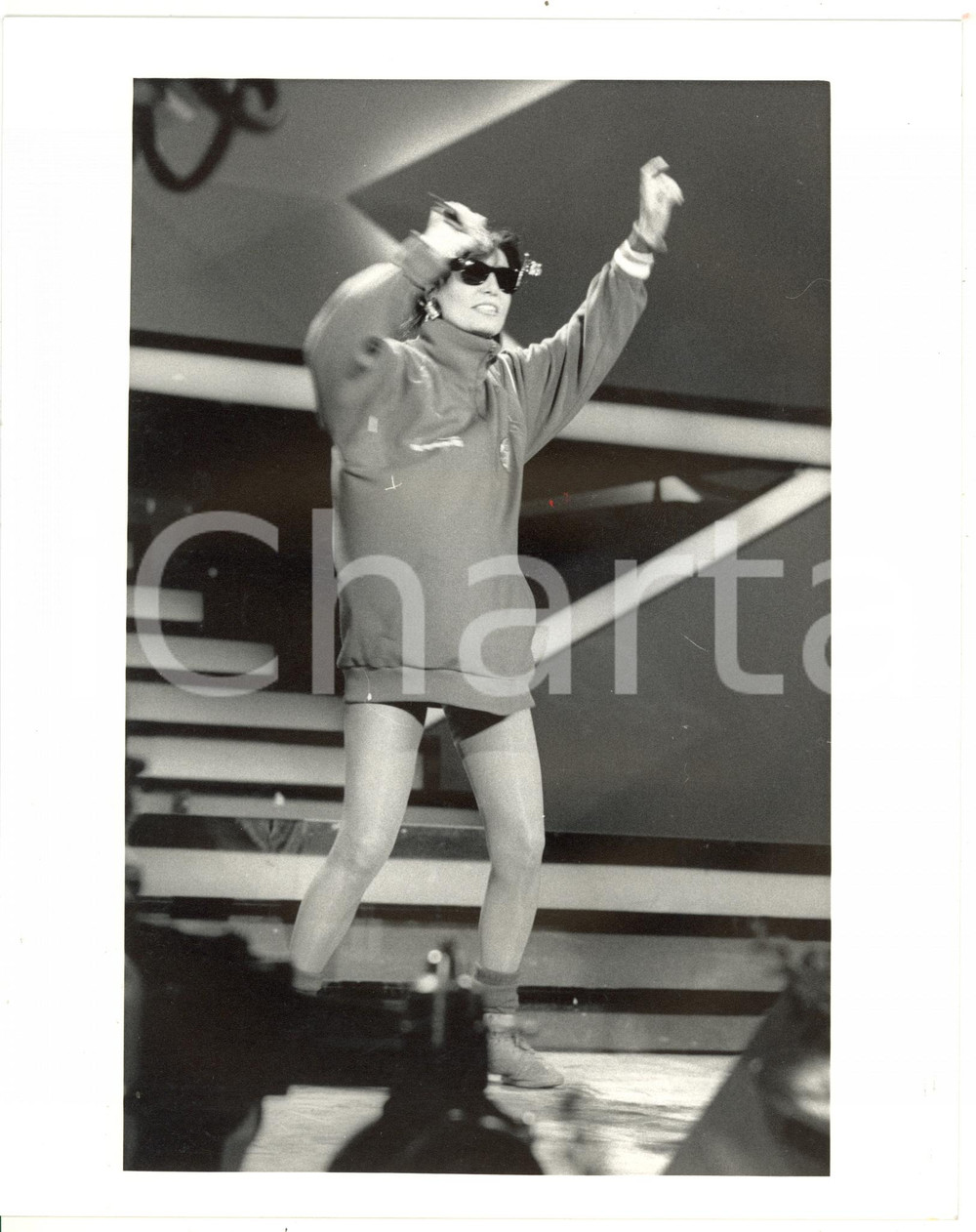 1985 ca FESTIVAL DI SANREMO Loredana BERTÈ durante le prove - Foto 20x25 cm (1)
