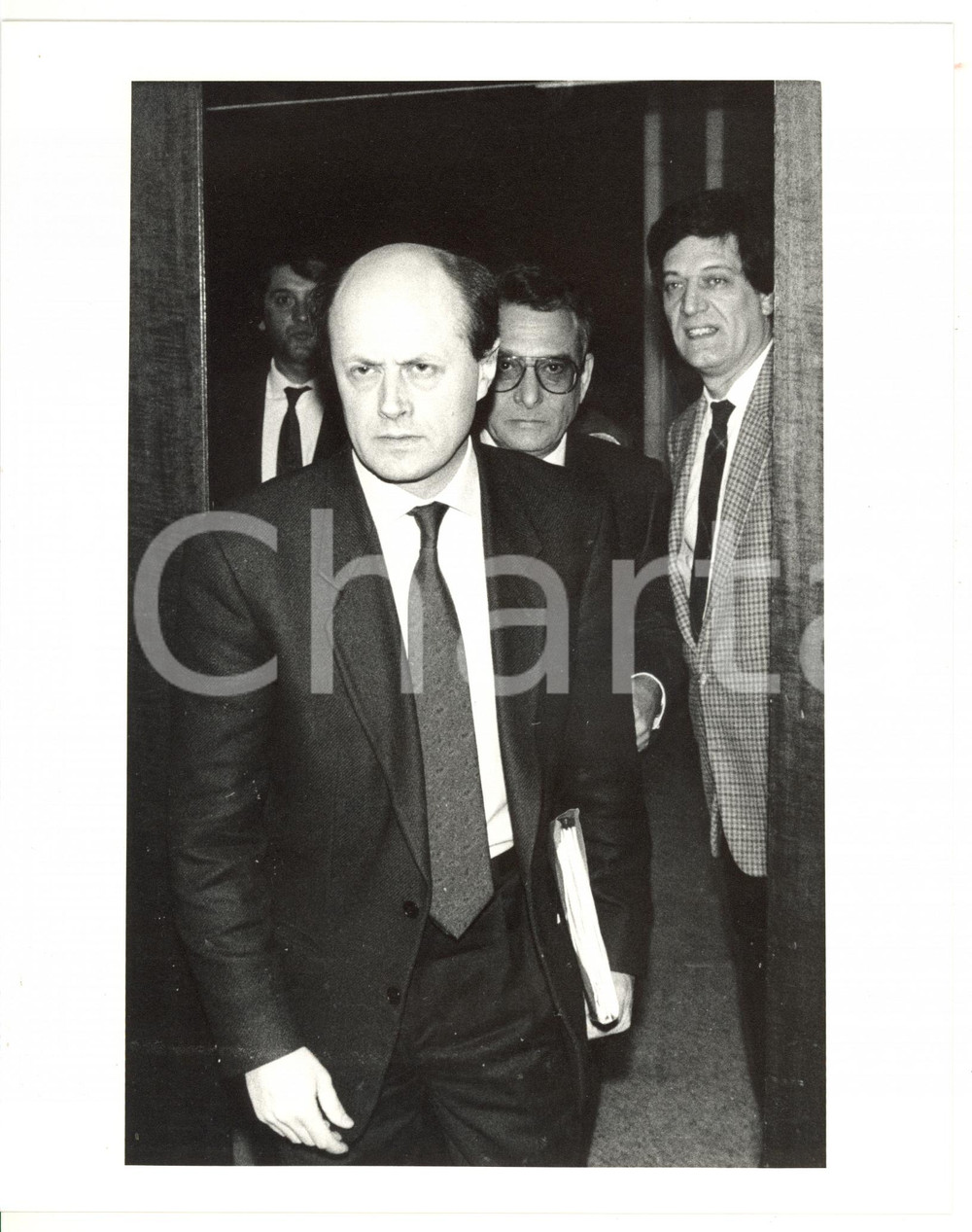 1985 ca MILANO - DC Arrivo di Bruno TABACCI *Fotografia 20x25 cm