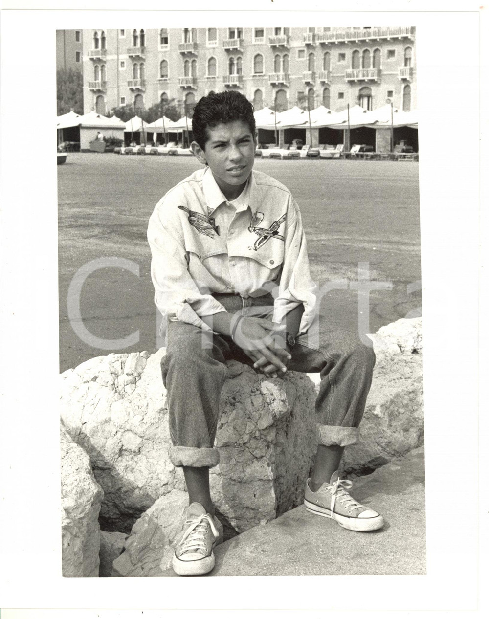 1987 VENEZIA - CINEMA Ritratto del giovane attore Santo POLIMENO - Foto 20x25 cm
