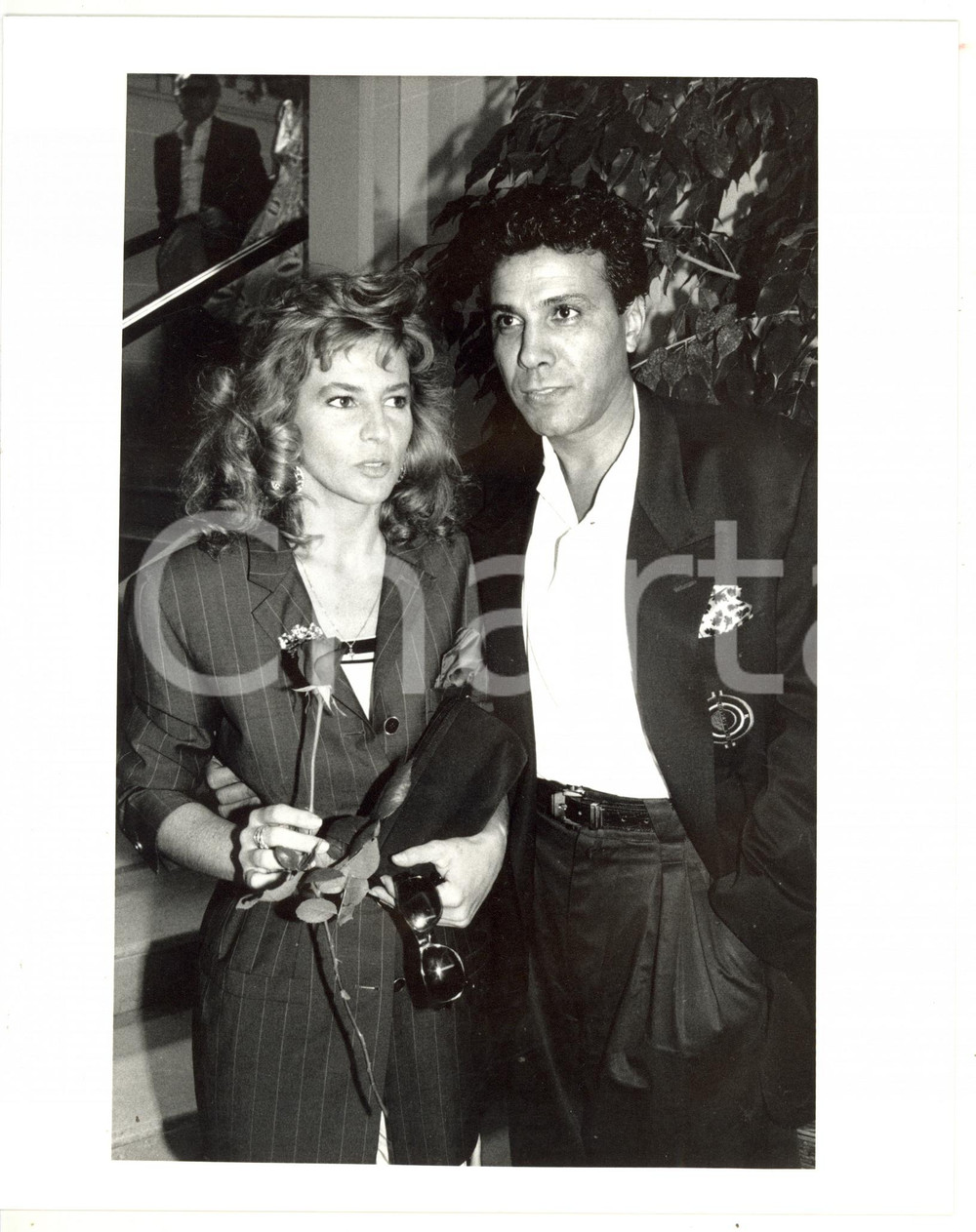 1988 CINEMA "Se lo scopre Gargiulo" - Giuliana DE SIO con il marito alla prima