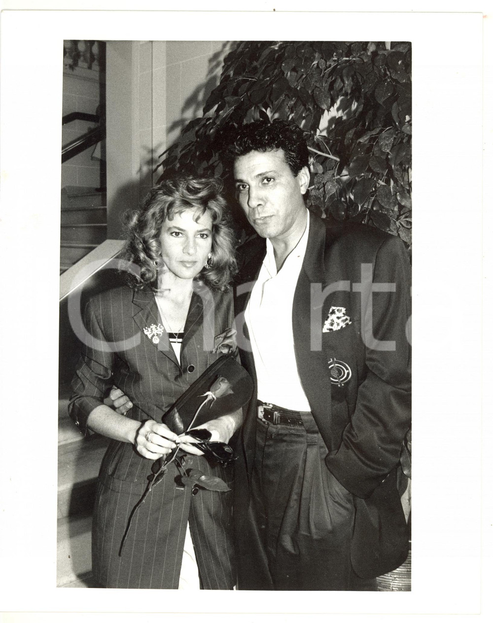1988 CINEMA Se lo scopre Gargiulo - Giuliana DE SIO con il marito alla prima