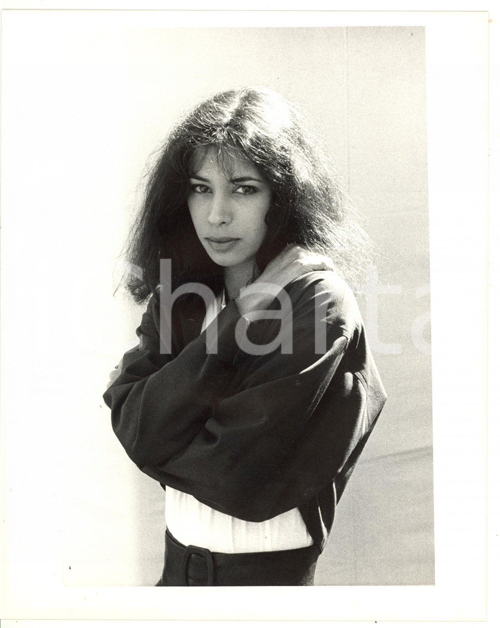 1987 CINEMA Ritratto dell'attrice Sophie RENOIR *Foto VINTAGE 20x25 cm