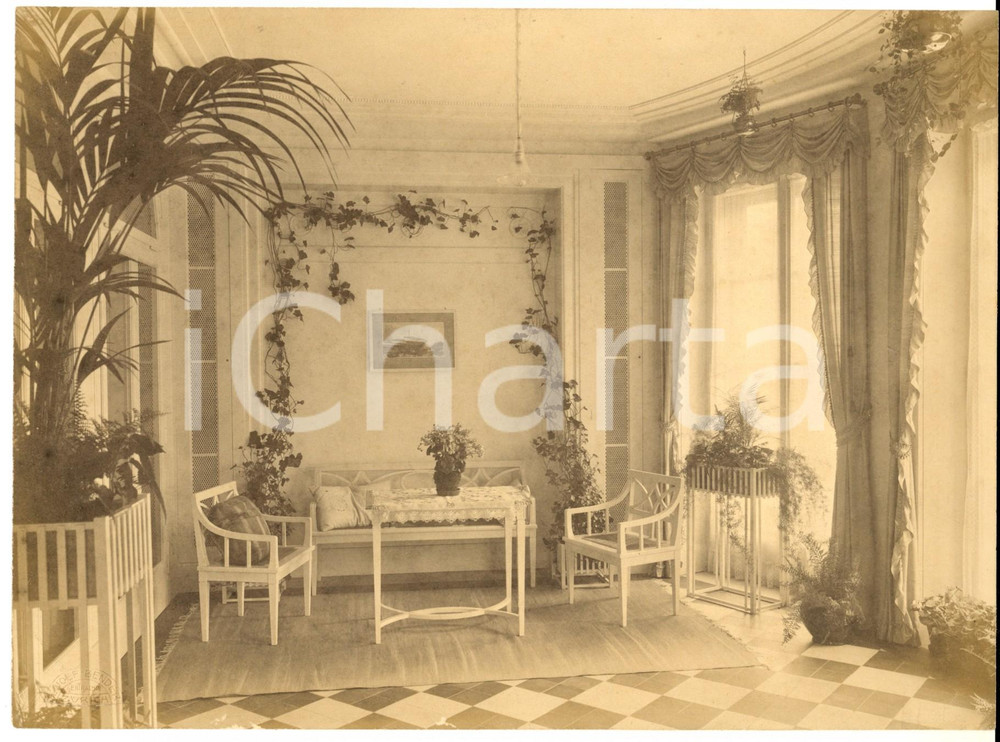 1930 ca ZURICH - Villa De KUBLI - Wintergarten - Photo Arnolf BENDER 23x17 