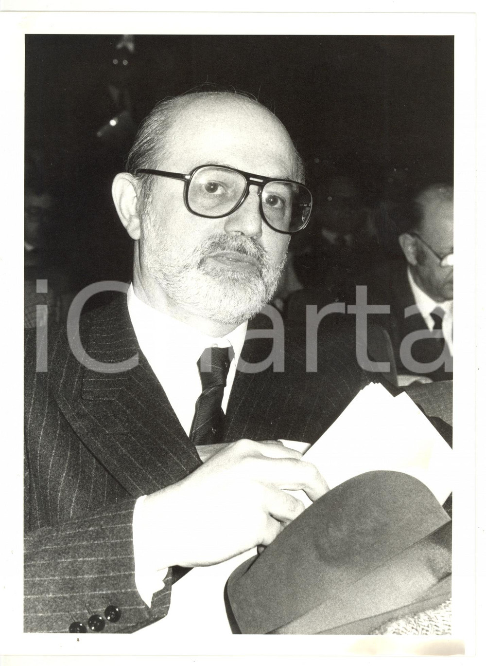 1985 MILANO Ritratto di Adolfo CEFIS presidente ANASIN *Fotografia 18x24 cm