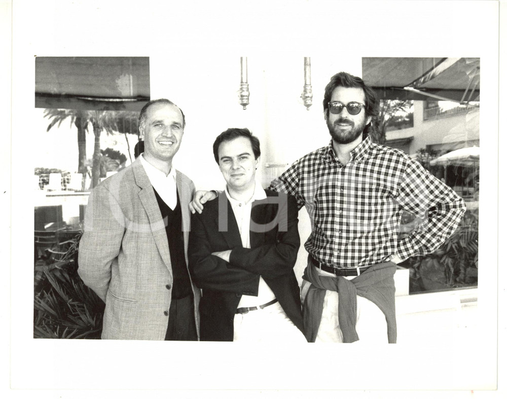 1988 FESTIVAL DI CANNES Nanni MORETTI - Daniele LUCHETTI - Paolo HENDEL *Foto