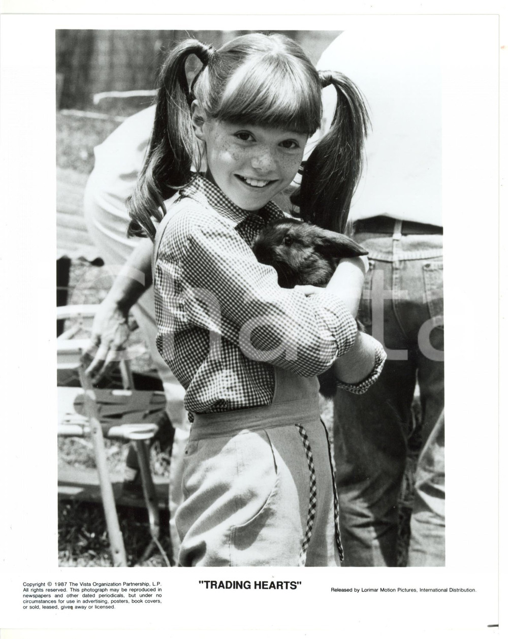 1987 CINEMA - TRADING HEARTS L'attrice Jenny LEWIS sul set del film *Foto 20x25