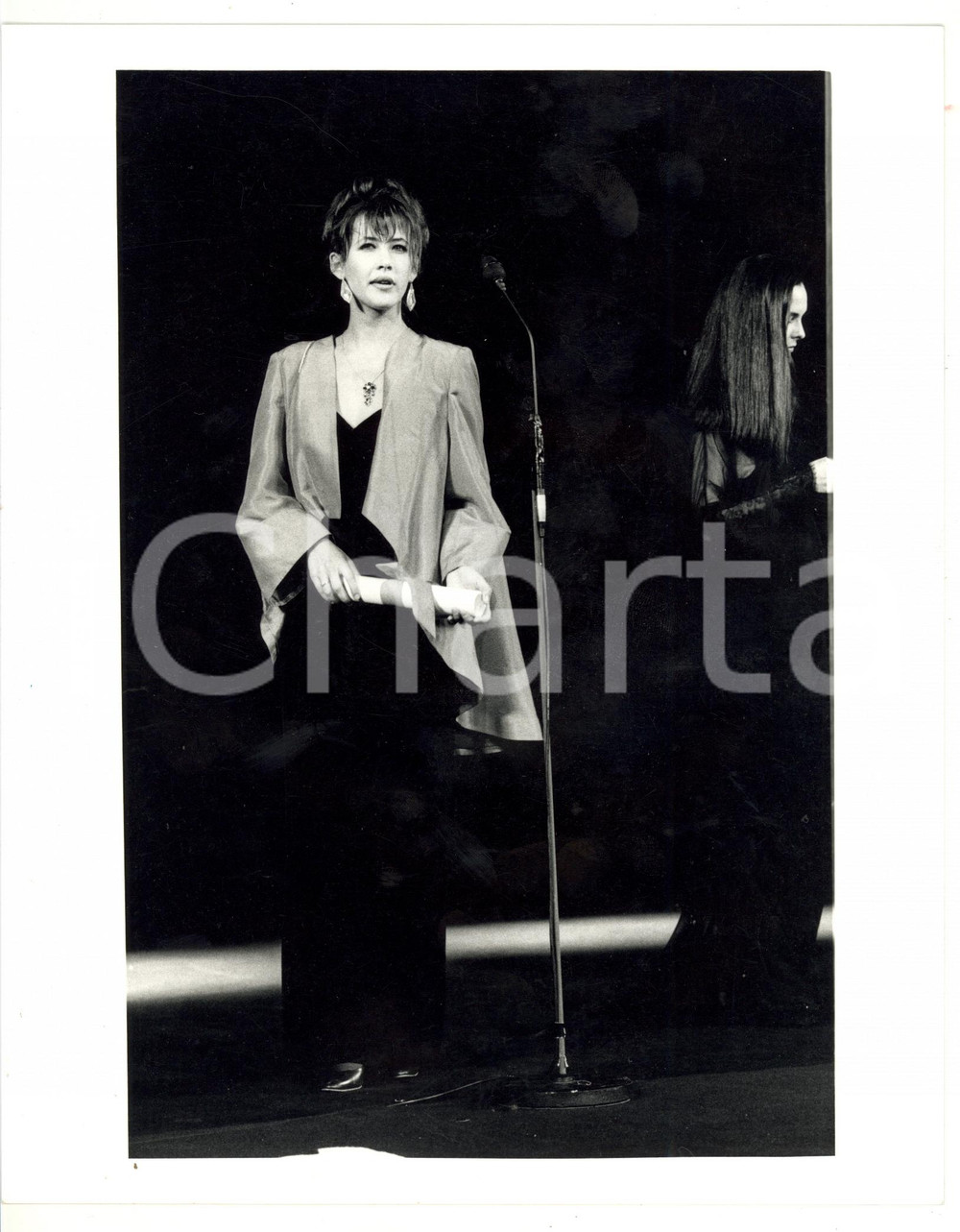 1987 FESTIVAL DI CANNES Sophie MARCEAU sul palco - Foto VINTAGE 20x25 cm