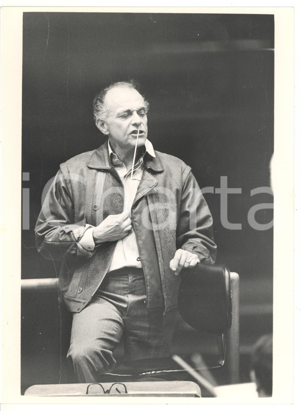 1990 ca MUSICA Il direttore d'orchestra Lorin MAAZEL regge la bacchetta *Foto