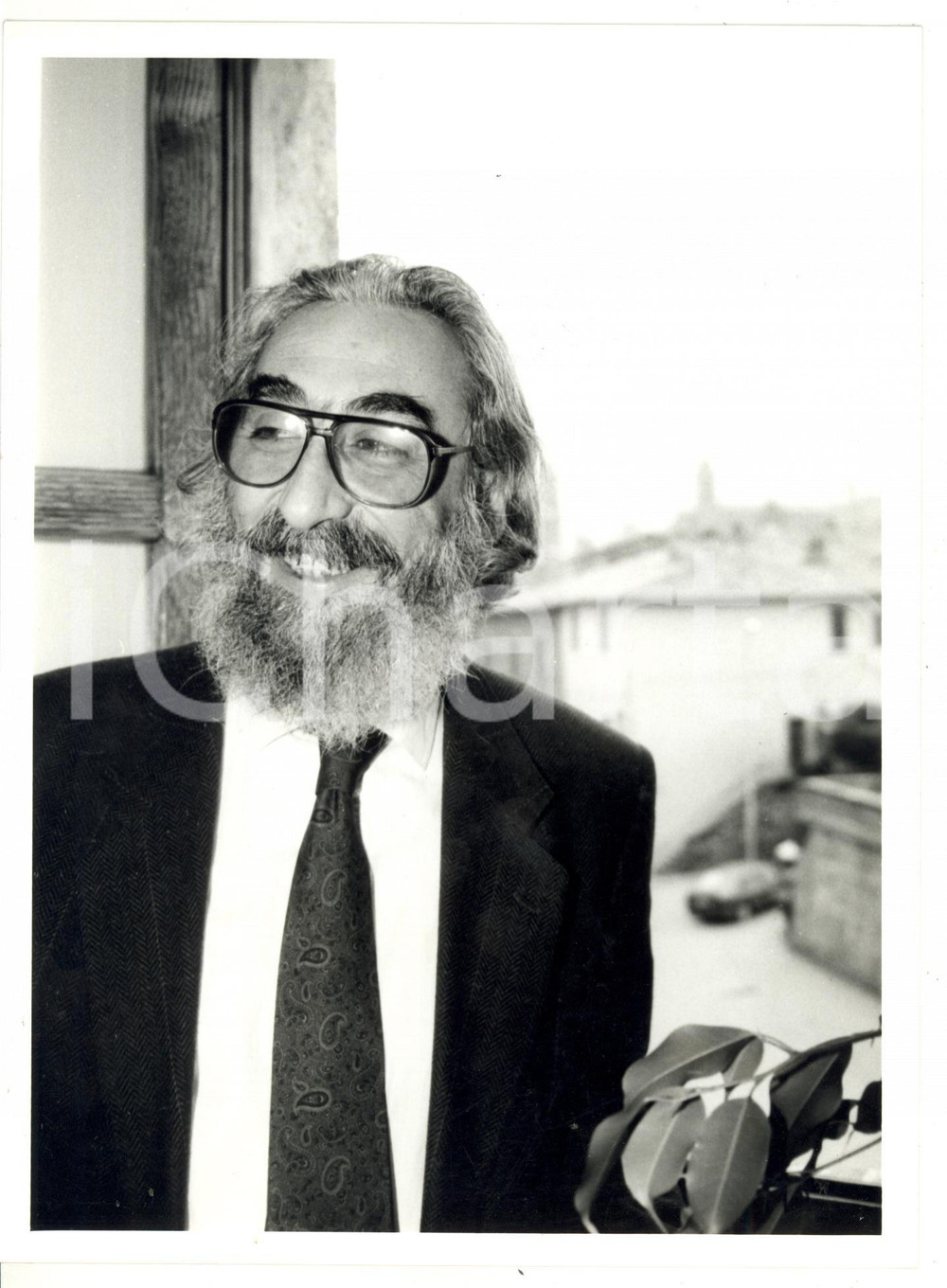 1990 ca MONTALCINO Ritratto del sindaco Mauro GUERRINI *Foto 18x24 cm