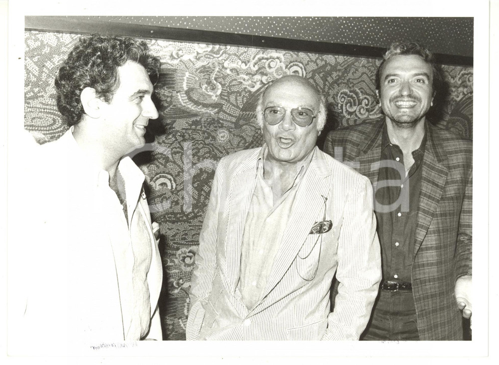 1984 VENEZIA - CINEMA Placido DOMINGO - Francesco ROSI - Ruggero RAIMONDI *Foto