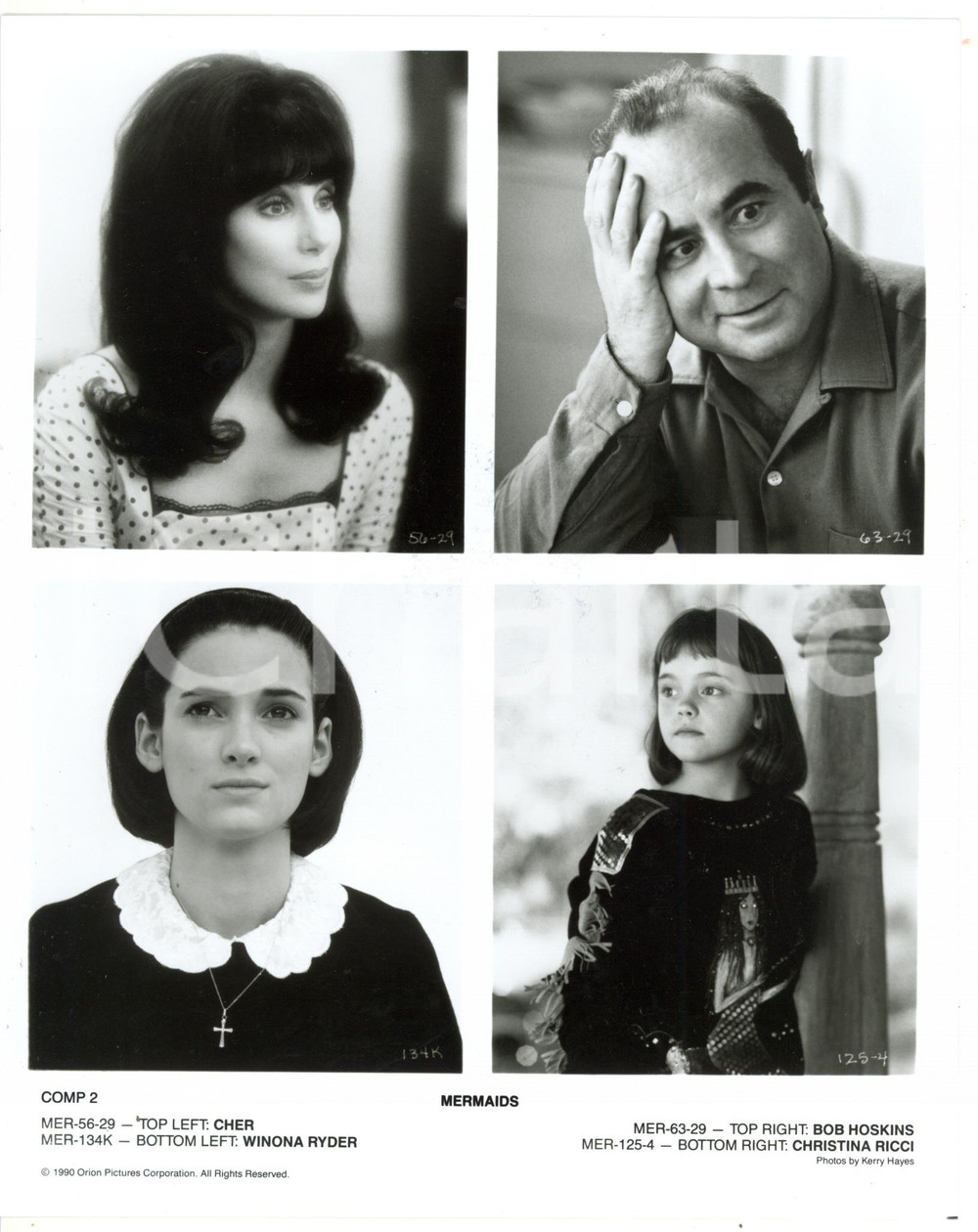 1990 CINEMA - MERMAIDS Winona RIDER - CHER - Christina RICCI - Bob HOSKINS *Foto