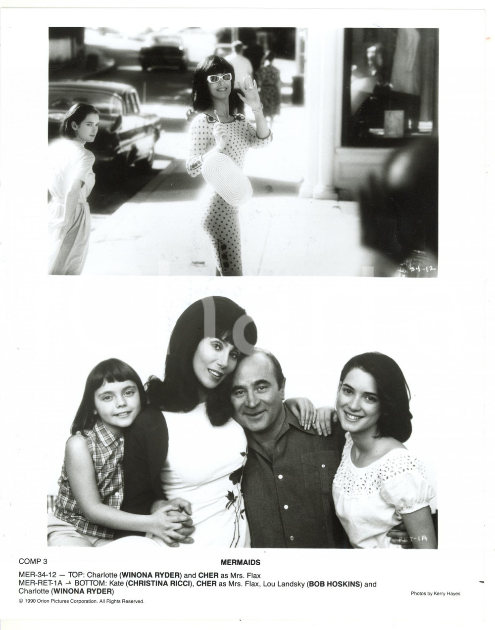 1990 CINEMA - MERMAIDS Winona RIDER - CHER - Christina RICCI - Bob HOSKINS
