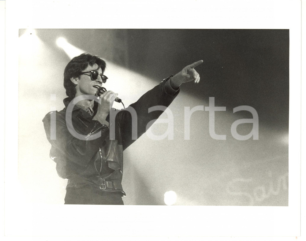 1987 SAINT VINCENT ESTATE Alberto FORTIS sul palco - Foto 20x25 cm (4)