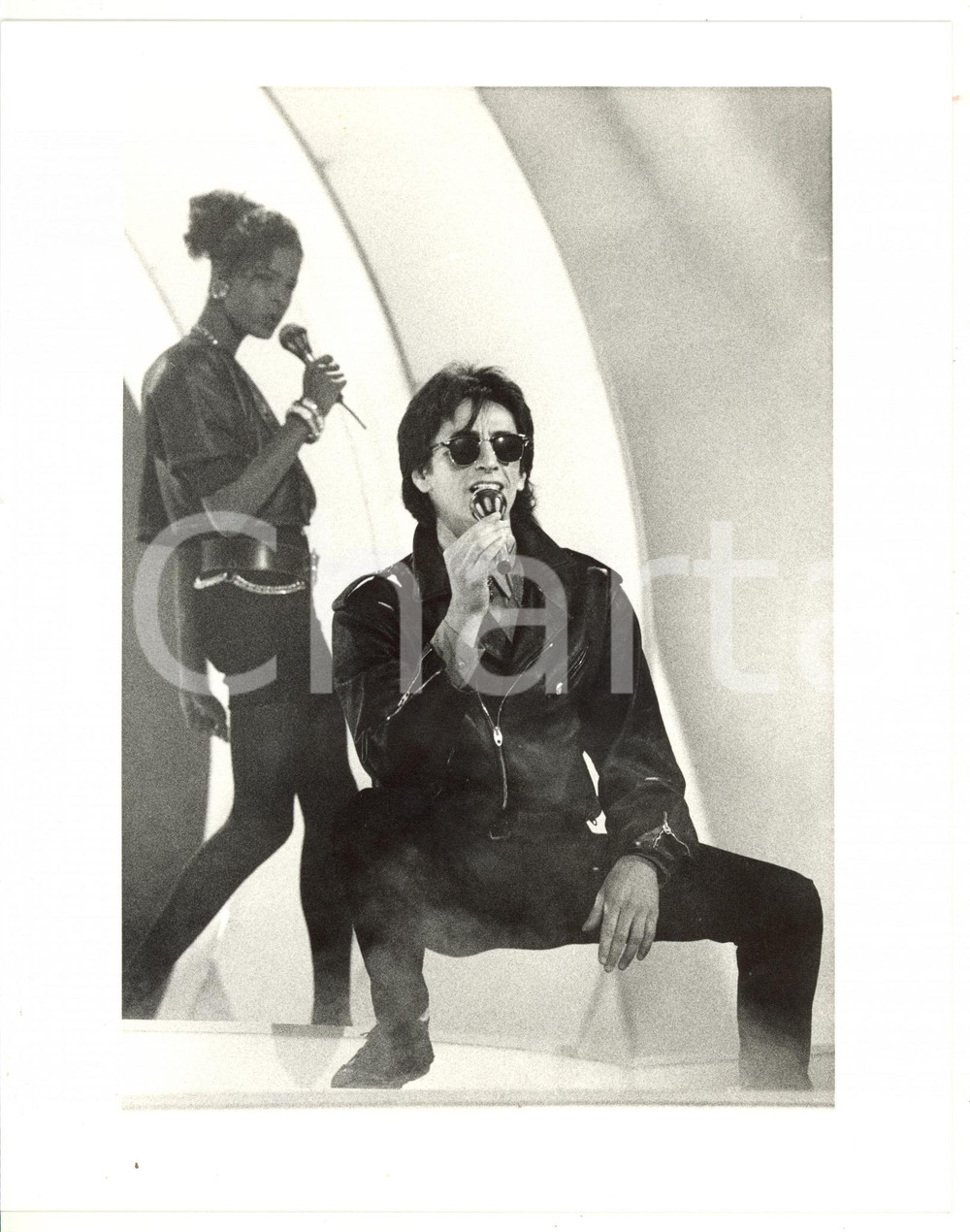 1987 SAINT VINCENT ESTATE Alberto FORTIS sul palco - Foto 20x25 cm (3)