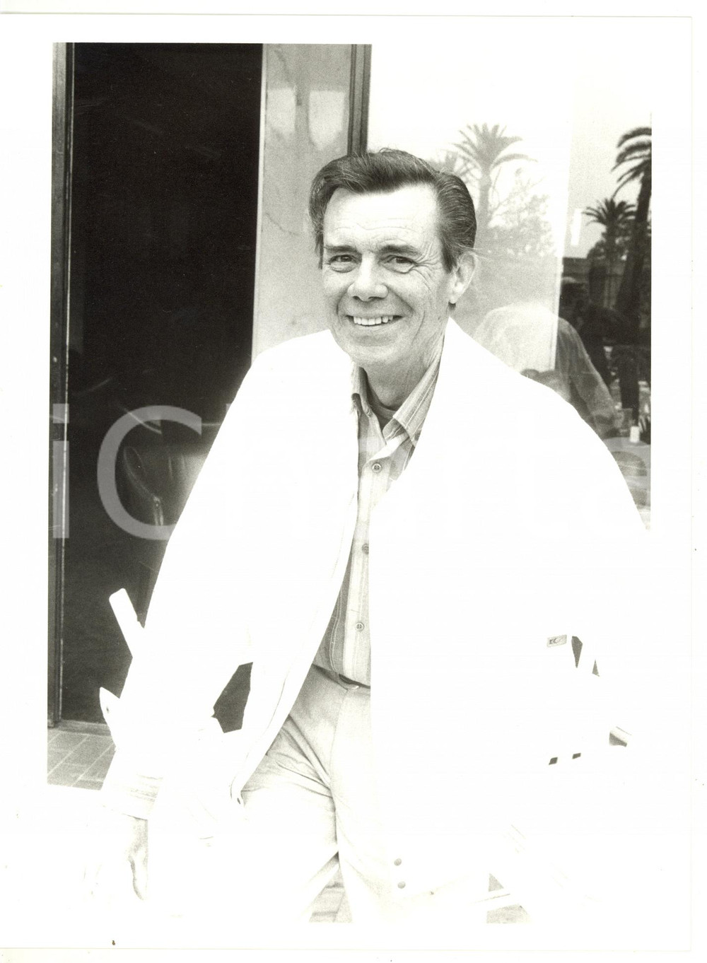 1984 FESTIVAL DI CANNES Ritratto di Dirk BOGARDE - Foto VINTAGE 18x24 cm