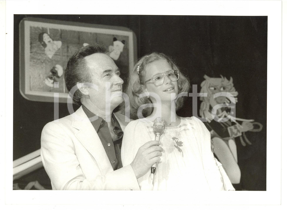 1985 ca COSTUME Nico FIDENCO intervista la figlia Guendalina *Foto 24x18 cm