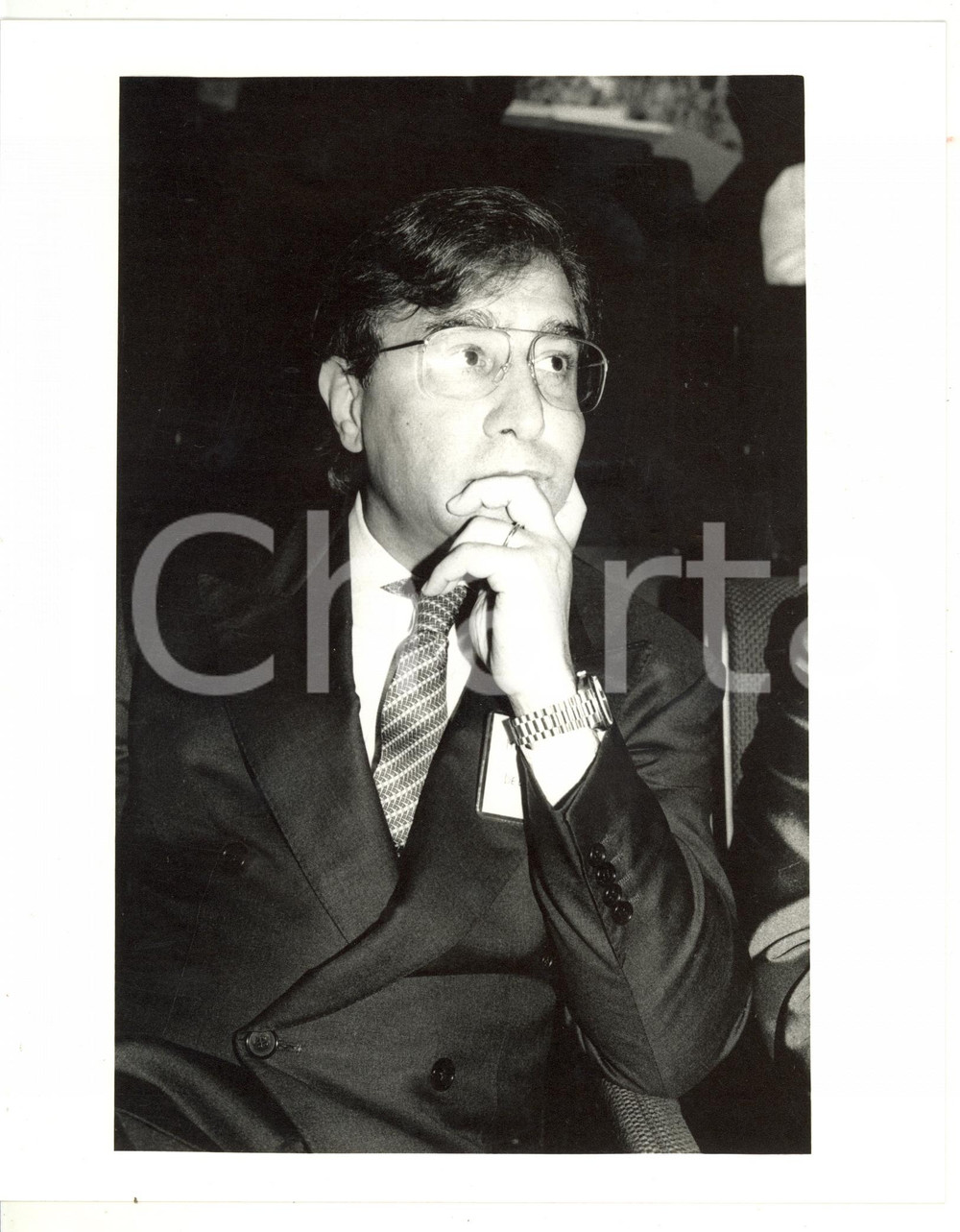 1990 ca FININVEST Ritratto di Marcello DELL'UTRI - Foto 20x25 cm