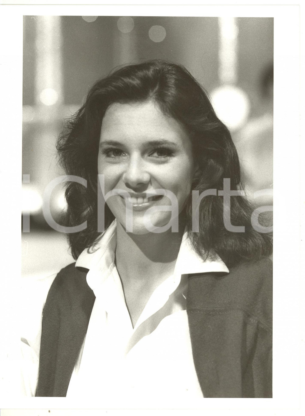 1985 ca RAI Ritratto di Valeria CAVALLI *Foto VINTAGE 18x24 cm