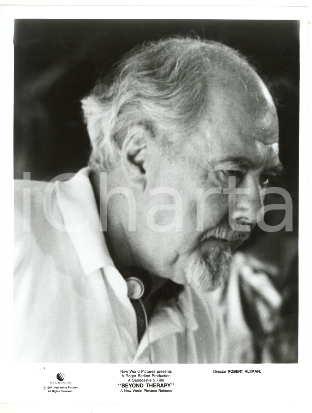 1987 BEYOND THERAPY Ritratto del regista Robert ALTMAN - Foto 20x26 cm