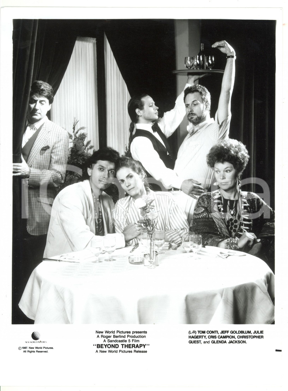 1987 BEYOND THERAPY Tom CONTI, Jeff GOLDBLUM, Cris CAMPION - Regia Robert ALTMAN