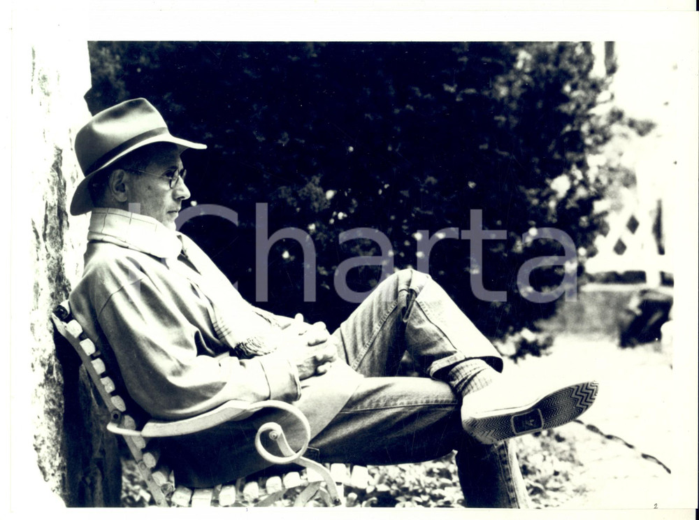 Fotografia d epoca originale 1989 CINEMA Ritratto di Jerry SCHATZBERG regista di Reunion Foto 24x18 cm 1