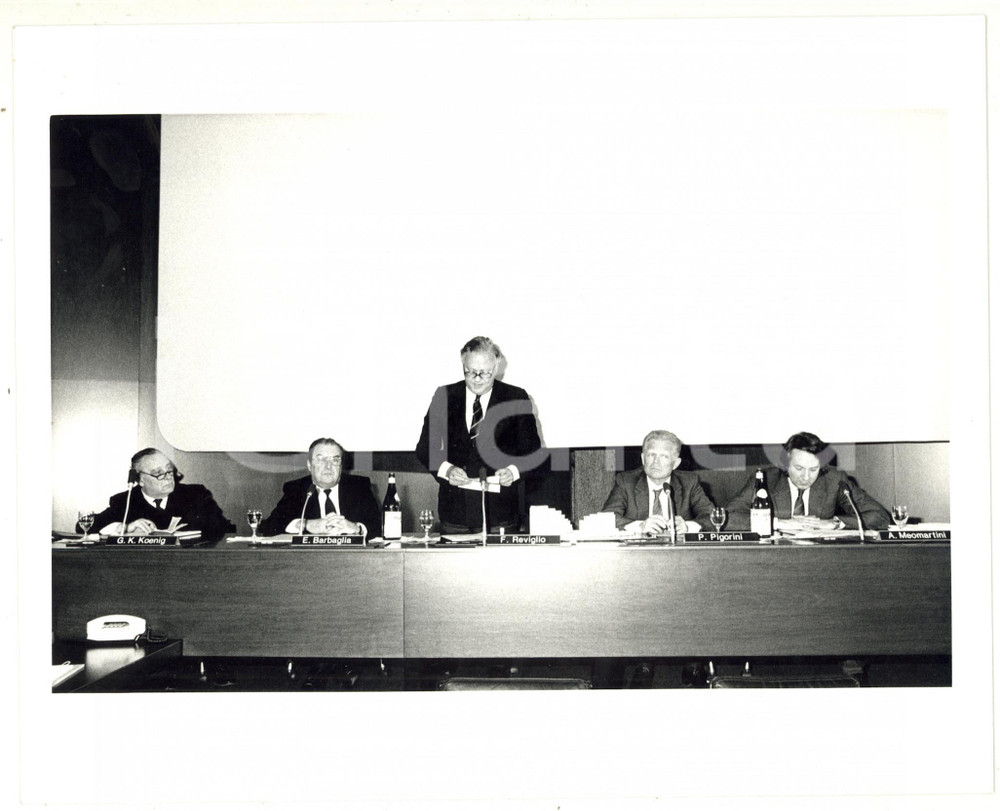 1985 ca SAN DONATO MILANESE Franco REVIGLIO presenta il Progetto Snam *Foto