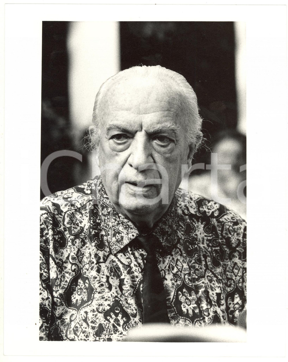 1980 ca ITALIA  Ritratto del giornalista Ruggero ORLANDO (3) Foto 18x24 cm