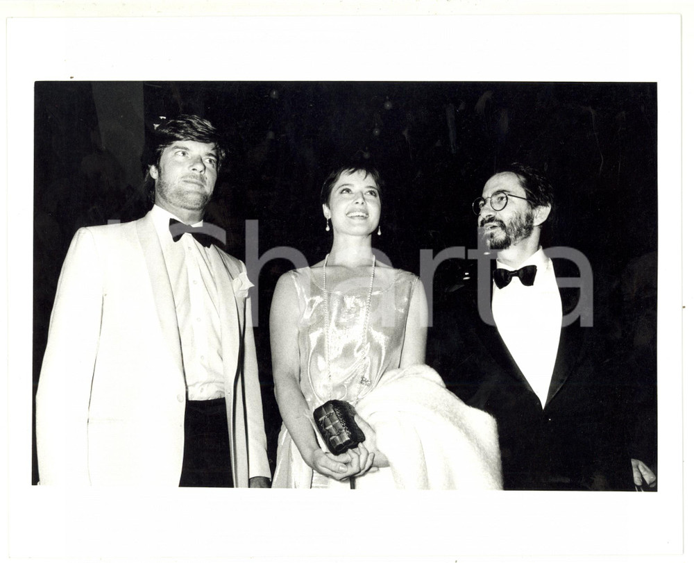 1987 FRANCIA Isabella, Renato e Renzo ROSSELLINI presentano libro del padre (1)