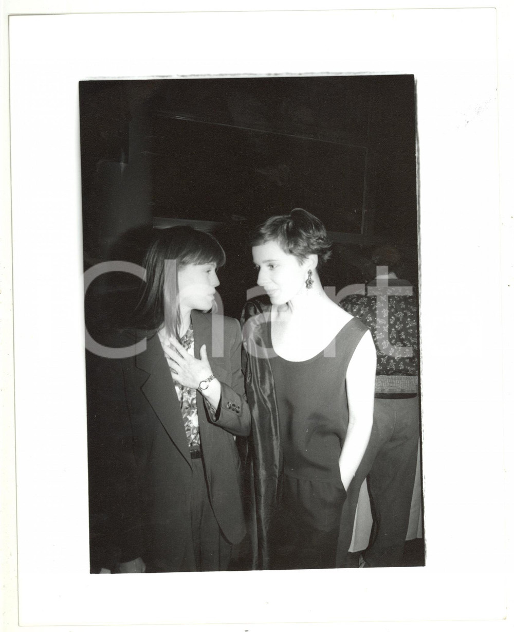 1989 NEW YORK Ritratto di Isabella ROSSELLINI e Marla HANSON - Foto 18x24